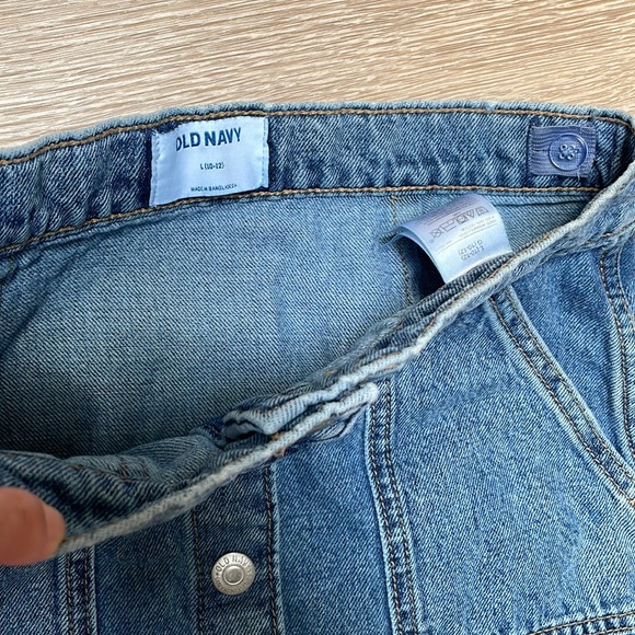 Denim skirt with snap button front - Picture 3 of 3